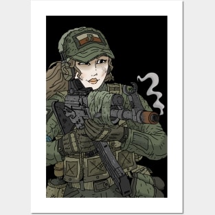 polish soldier girl. Posters and Art